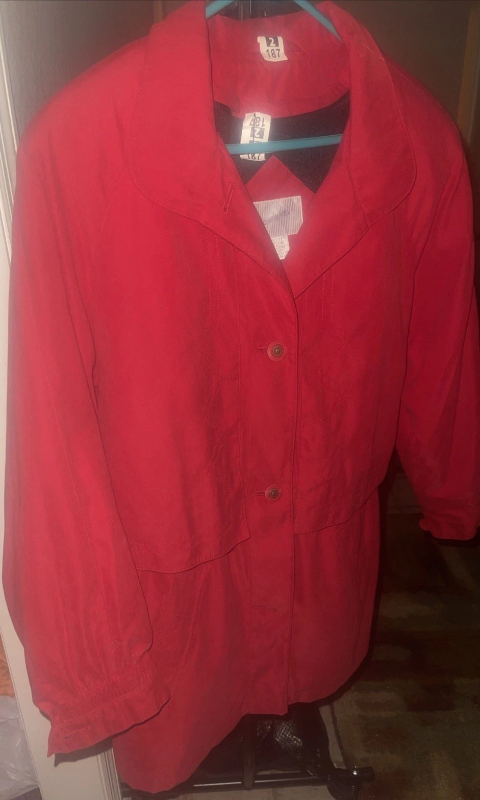 Vintage Jacqueline Ferrar MeWomen&rsquo;s Red Jacket (90% Acrylic/10% Wool)