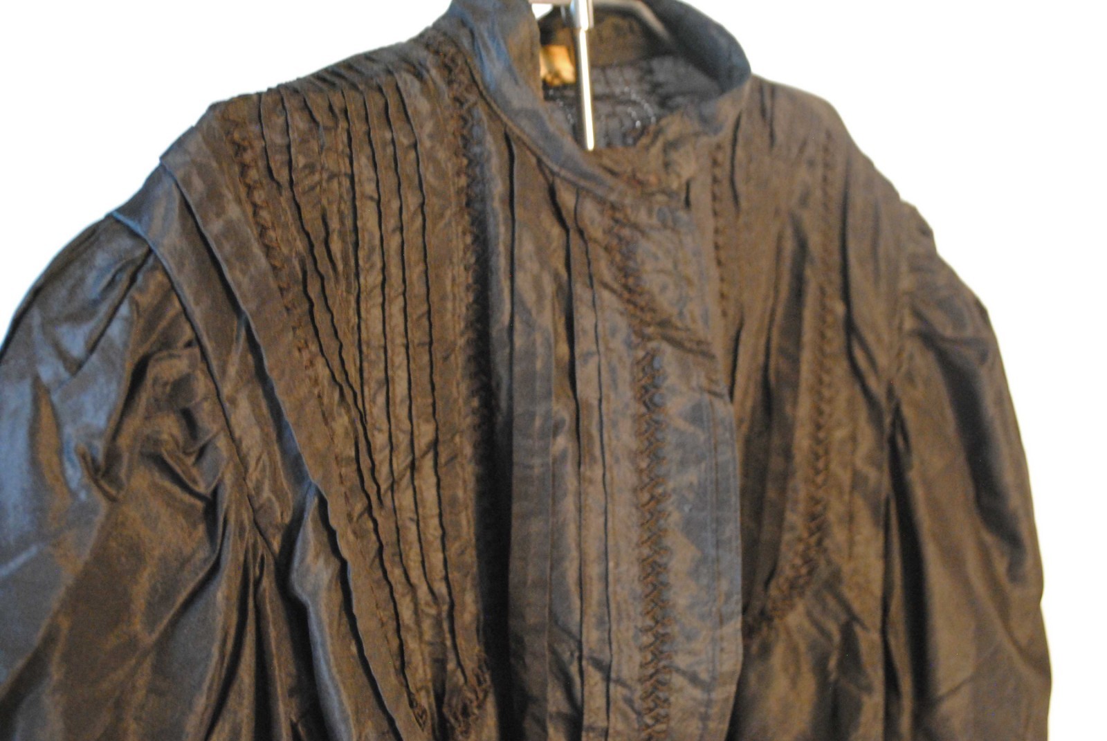 Three Black Silk Taffeta Ladies Blouses, 1890 To 1900s