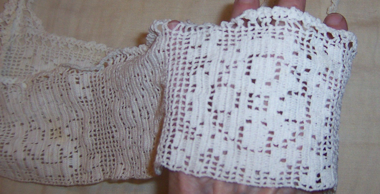 1) Antique/1910-20&rsquo;s White Linen Corset Cover TOP-Lingerie YOKE/ No Bodice-Body