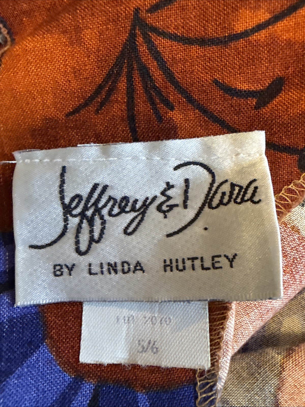 Vintage Jeffrey & Dara Tropical Print Faux Wrap Pencil Wiggle Dress Belt 5/6 USA