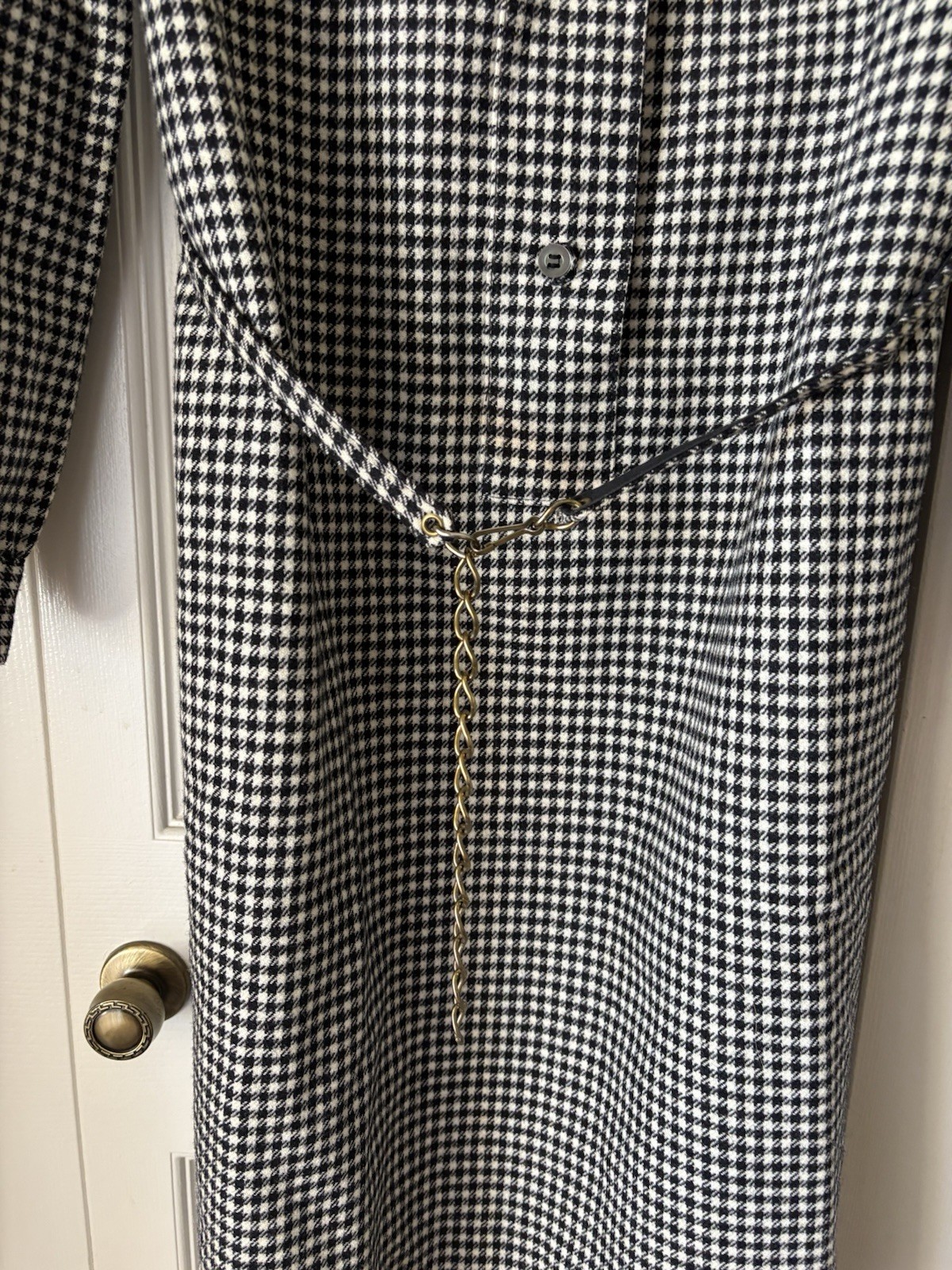 Pendleton | Vintage wool shirt dress. USA. Size 12. Herringbone. Retro. 70s.