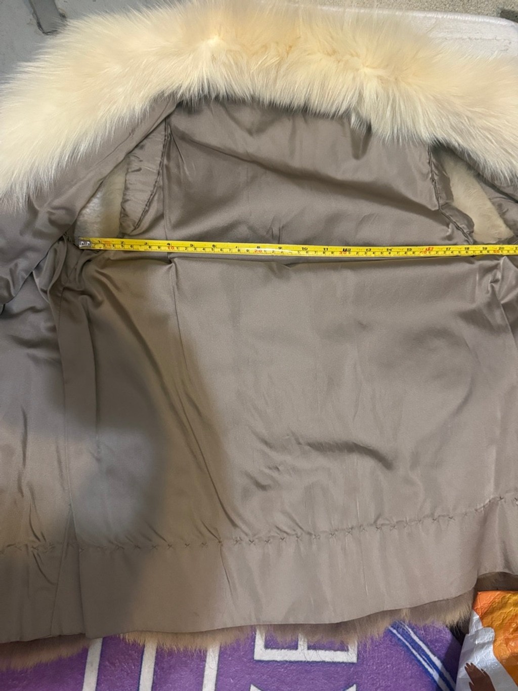 Authentic Mink & Fox Custom Made Trim Fur Vest M/L