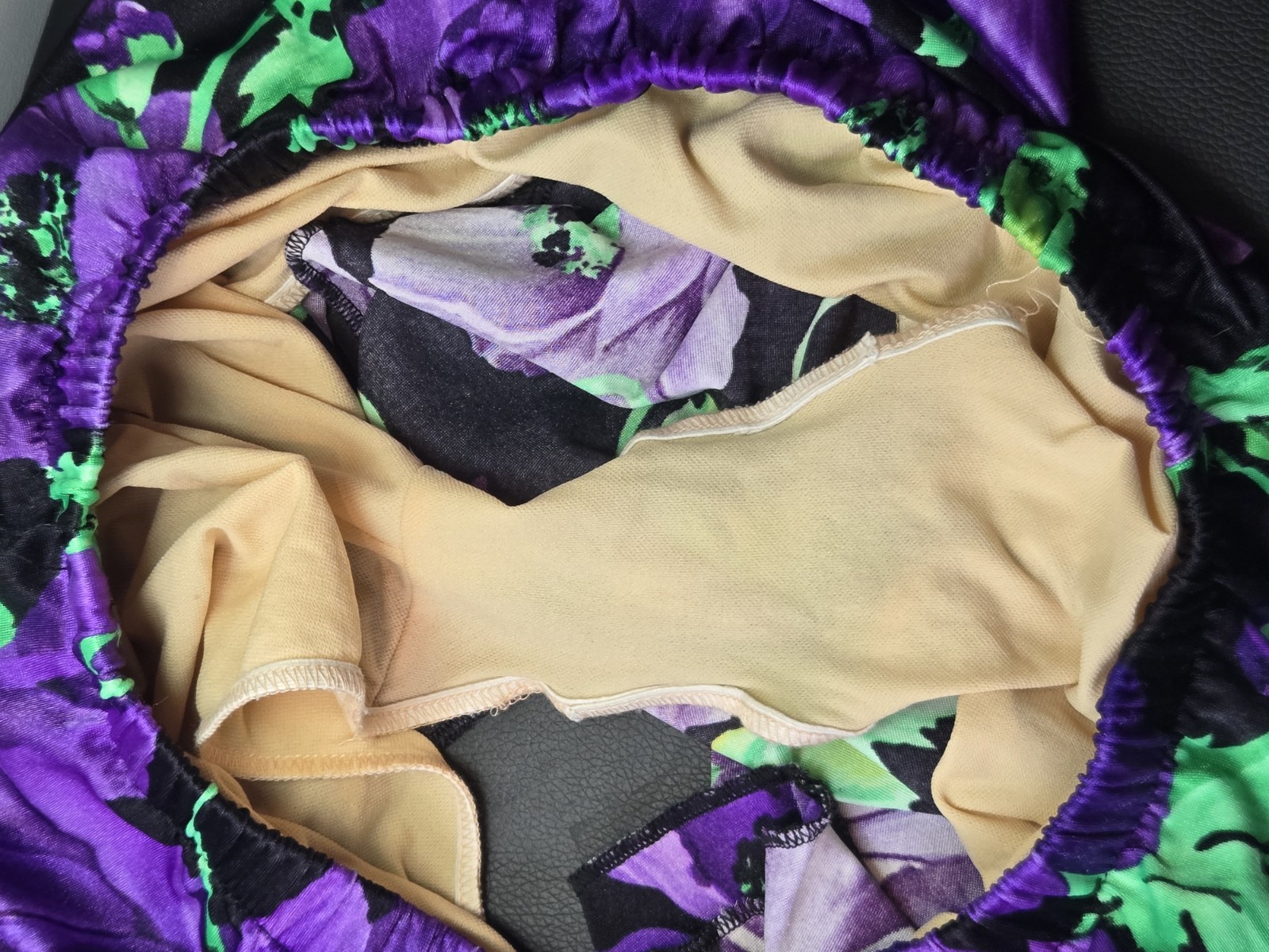 Vintage Sun Streak 2 Piece Bikini Swim Suit Shorts Bold Flower 80s 90s