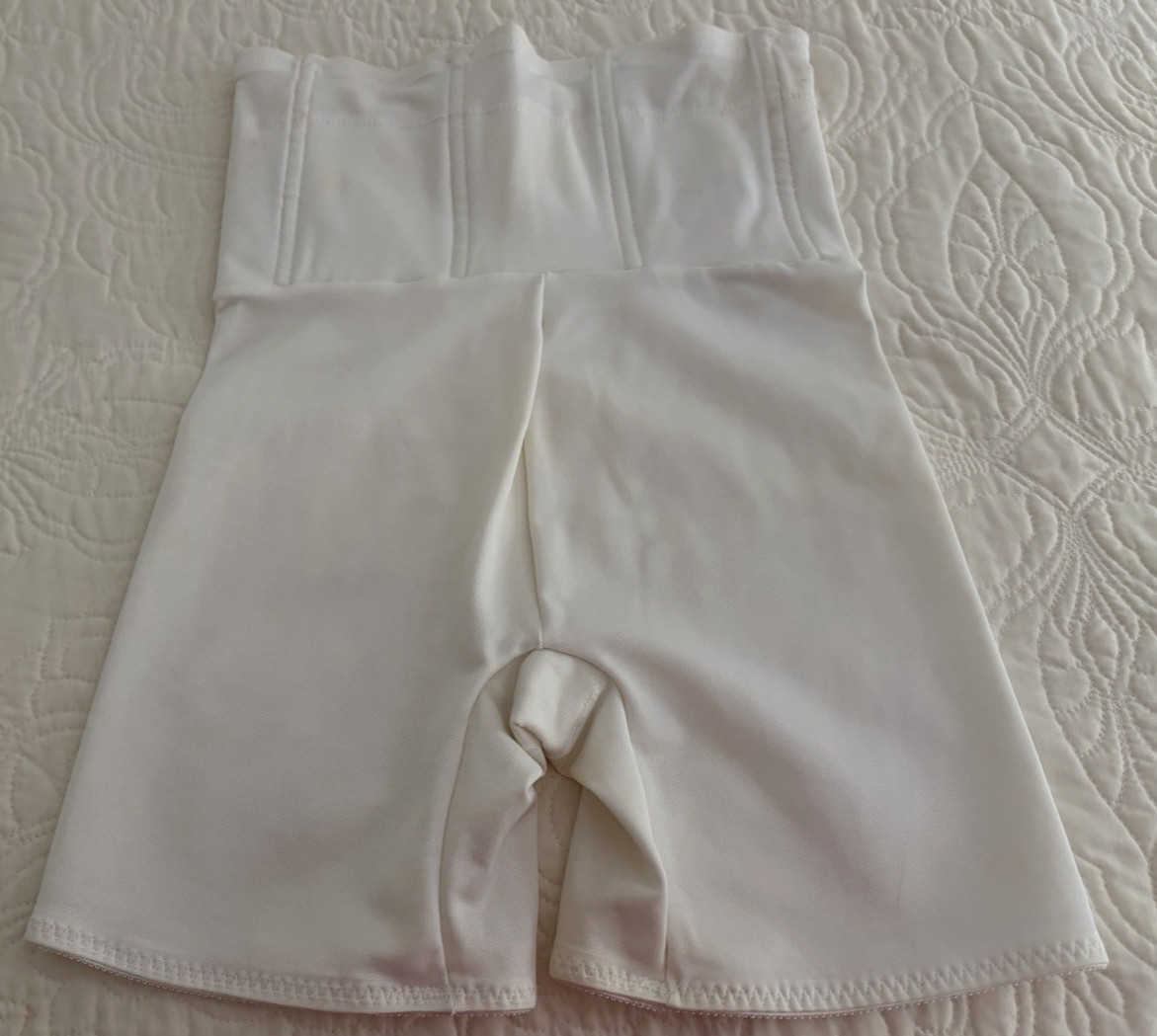 Vtg, Cupid High Waist & Thigh Slimmer, Girdle Satin Front, Style 5059, Sz LGE/G