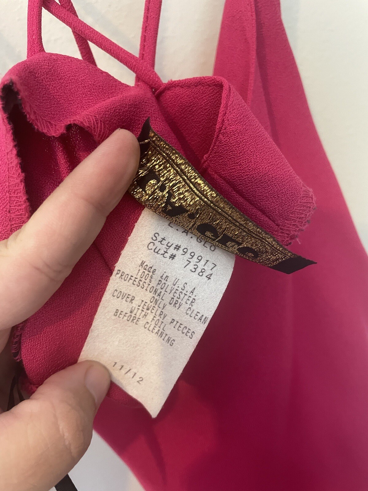 VINTAGE 90s LA GLO SLIP DRESS