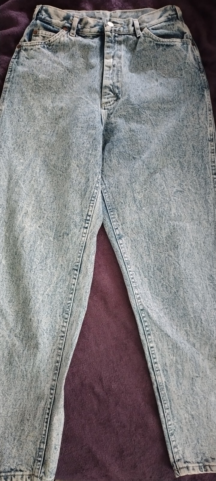 Women&rsquo;s Vintage Lee Acid Washed Retro Jeans Size 13 Medium Made in USA Fashion