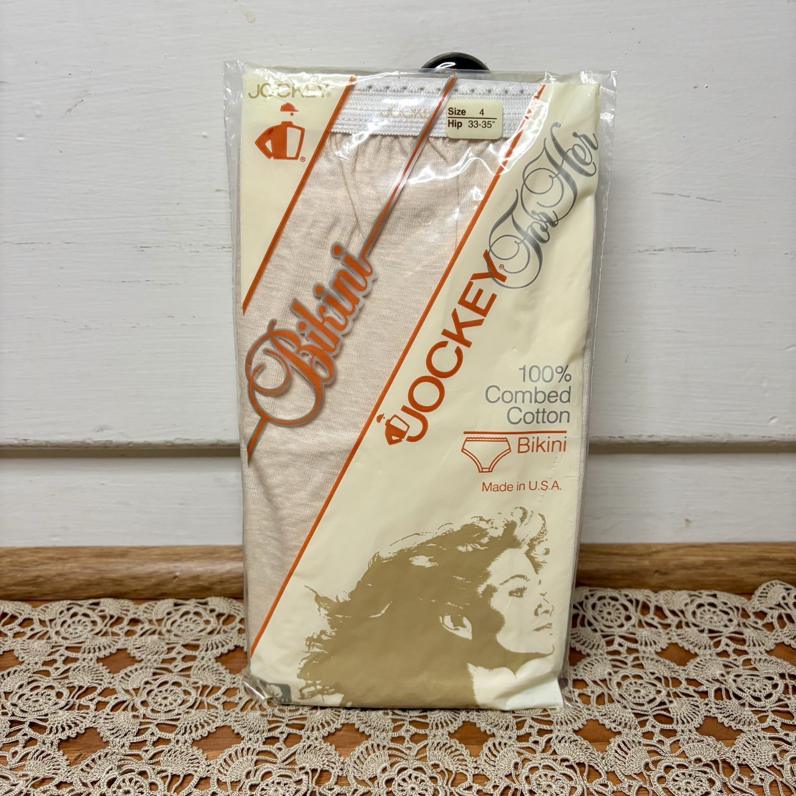 Vintage 80s Jockey Cotton Women’s Bikini Underwear New in Package Size 4