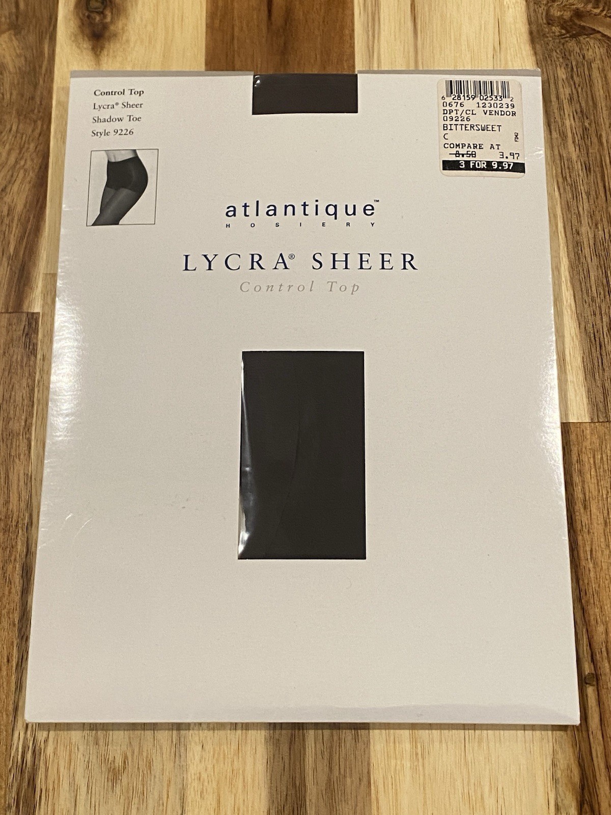 Atlantique Hosiery Lycra Sheer Style 9226 BITTERSWEET Sz C Nordstrom Rack