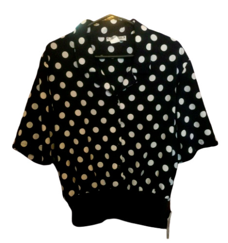 VINTAGE BLUE BLOUSE BY TRES BEAU SIZE 18 BRAND NEW MADE IN AUSTRALIA