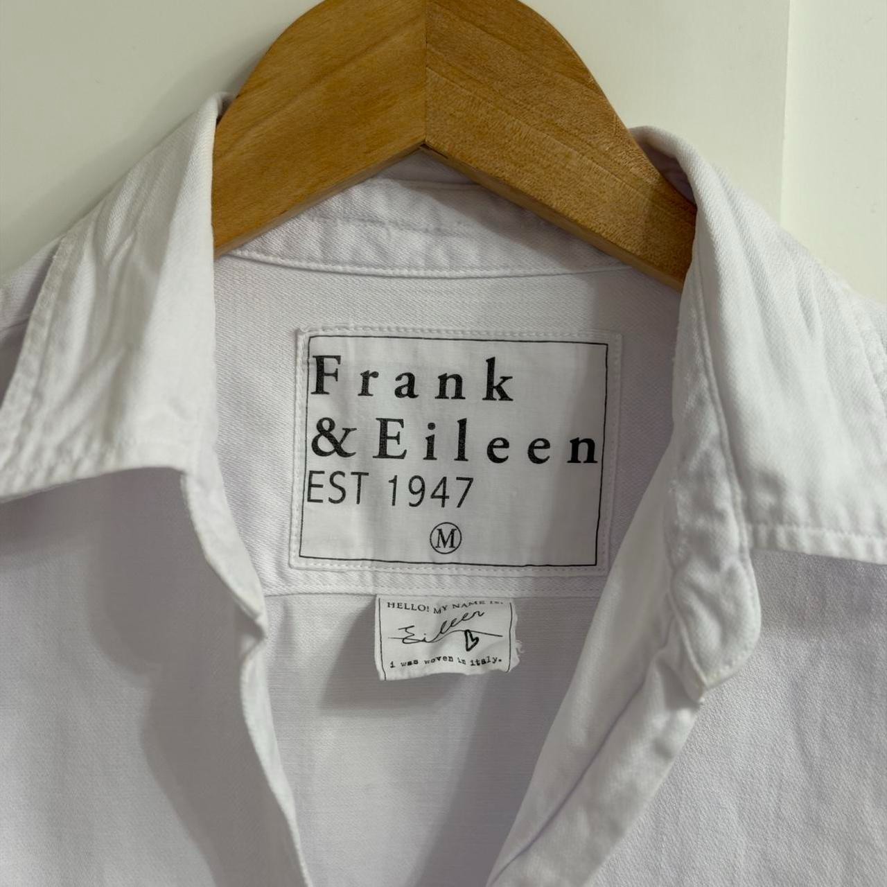 Frank & Eileen Eileen Relaxed Button-Up Shirt – Famous Denim – White WCD SIZE S