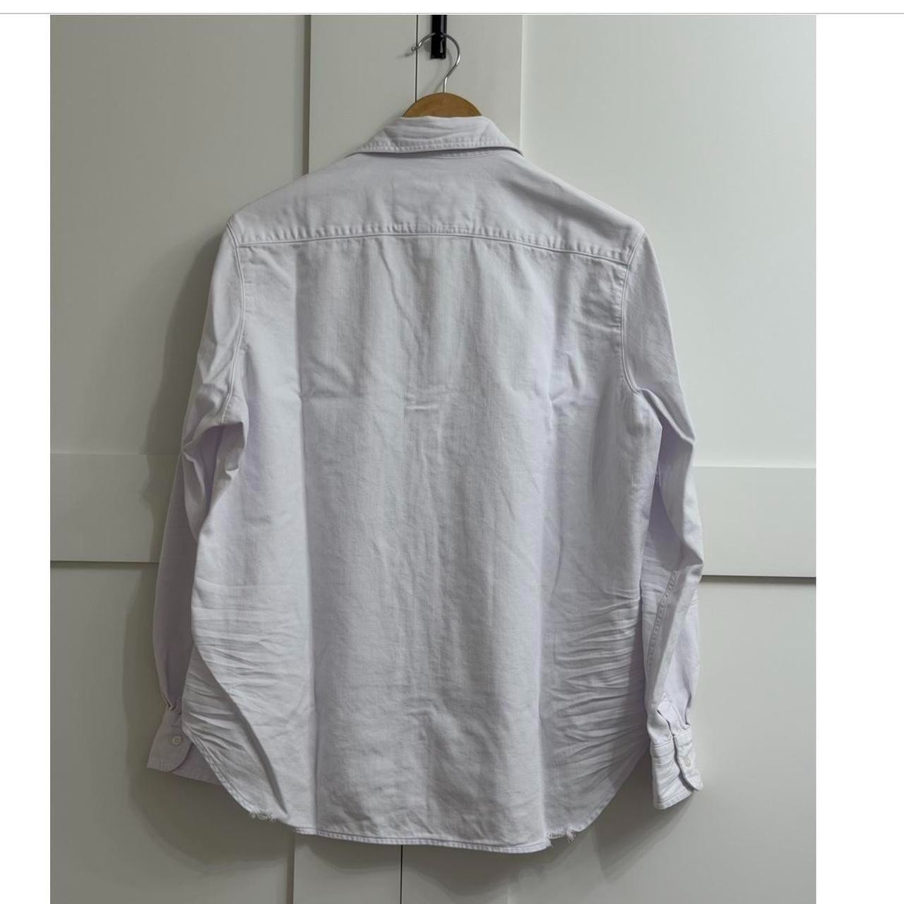 Frank & Eileen Eileen Relaxed Button-Up Shirt – Famous Denim – White WCD SIZE S