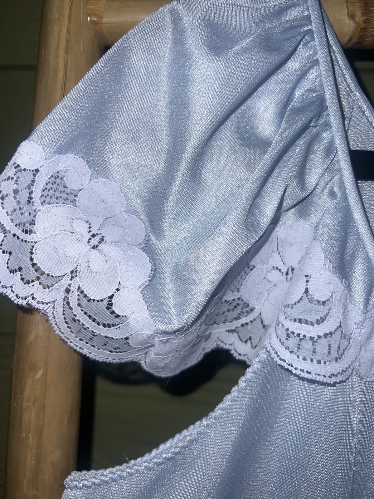 Vintage Gossard Artemis Lavender Nylon Nightgown Lace Trim M ILGWU USA 60-70’s