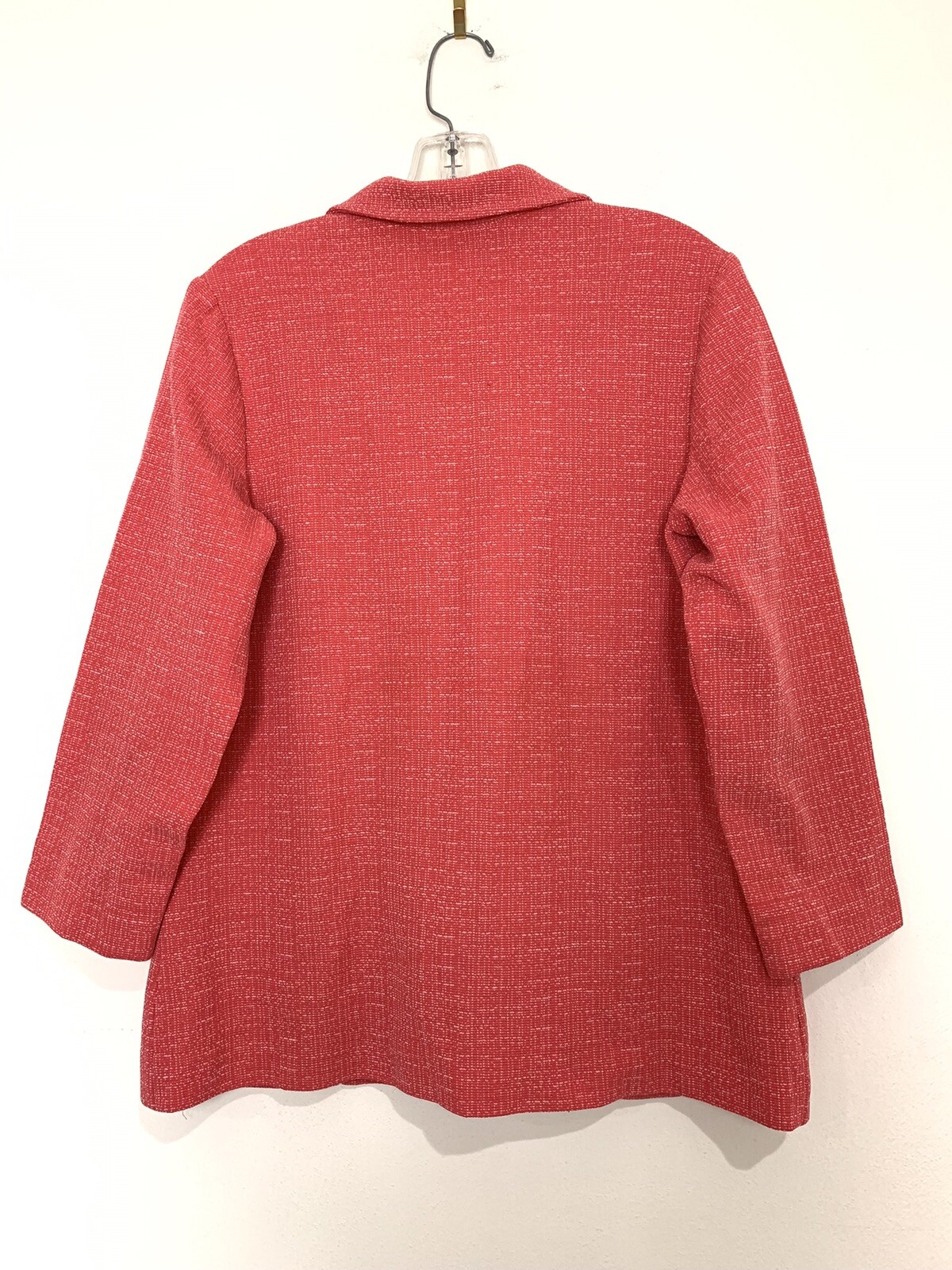 VTG 70s Red Polyester Tailored Jacket Blazer M MEDIUM Flaw Graff Californiawear