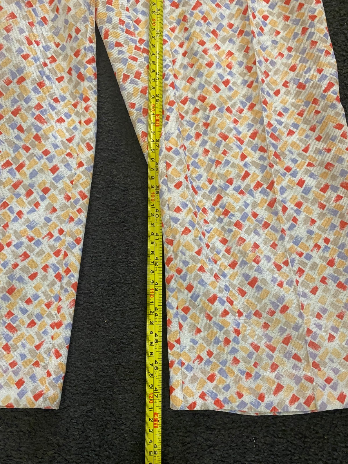 70&rsquo;s Retro Vintage Double Knit Polyester Jumpsuit W/Belt & Pockets Sz XS/S