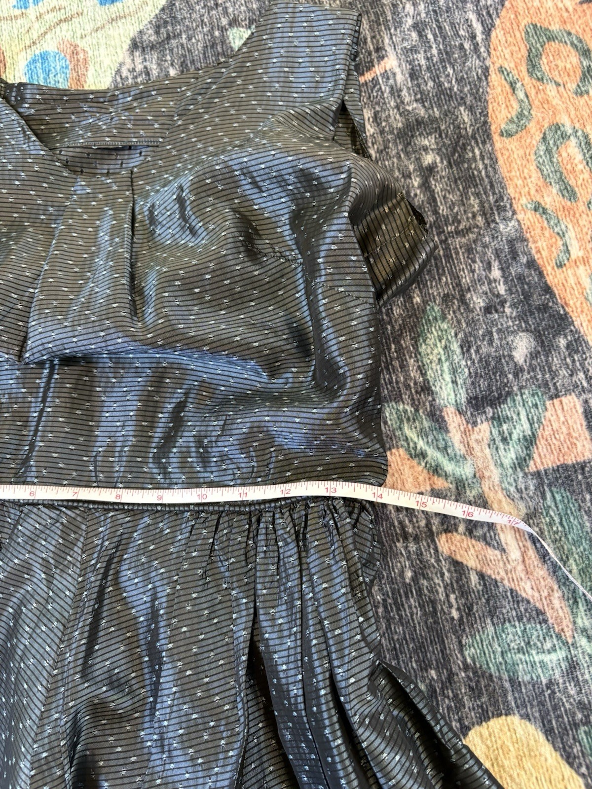 1950s Handmade Taffeta Gown and Matching Bolero Jacket SM