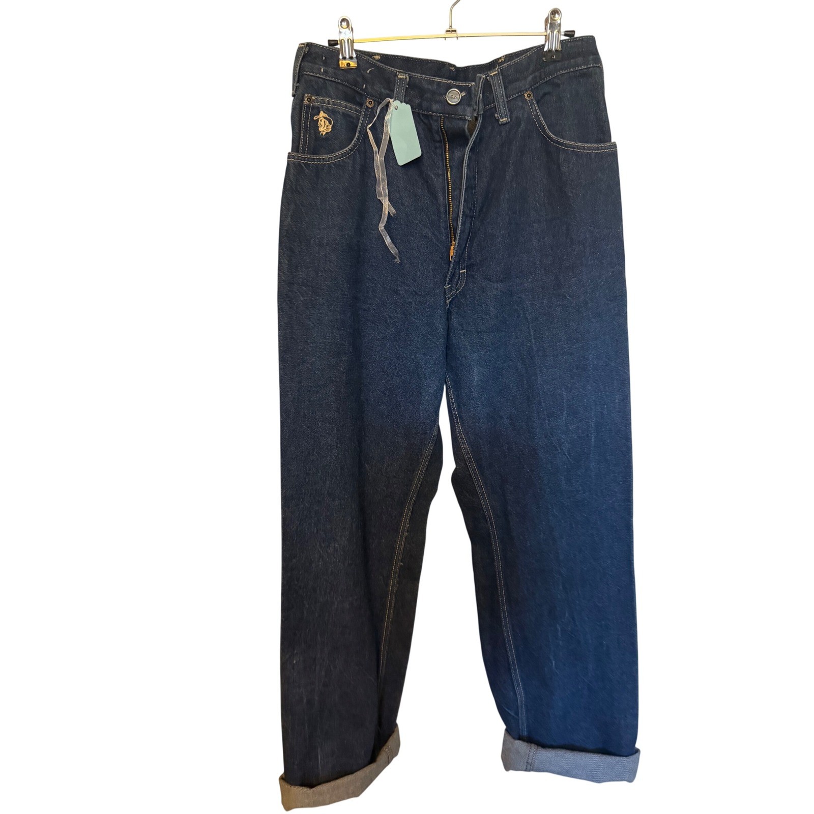 Vintage Kenny Rogers Western Collection Karman Jeans Indigo High Waist USA 30×31