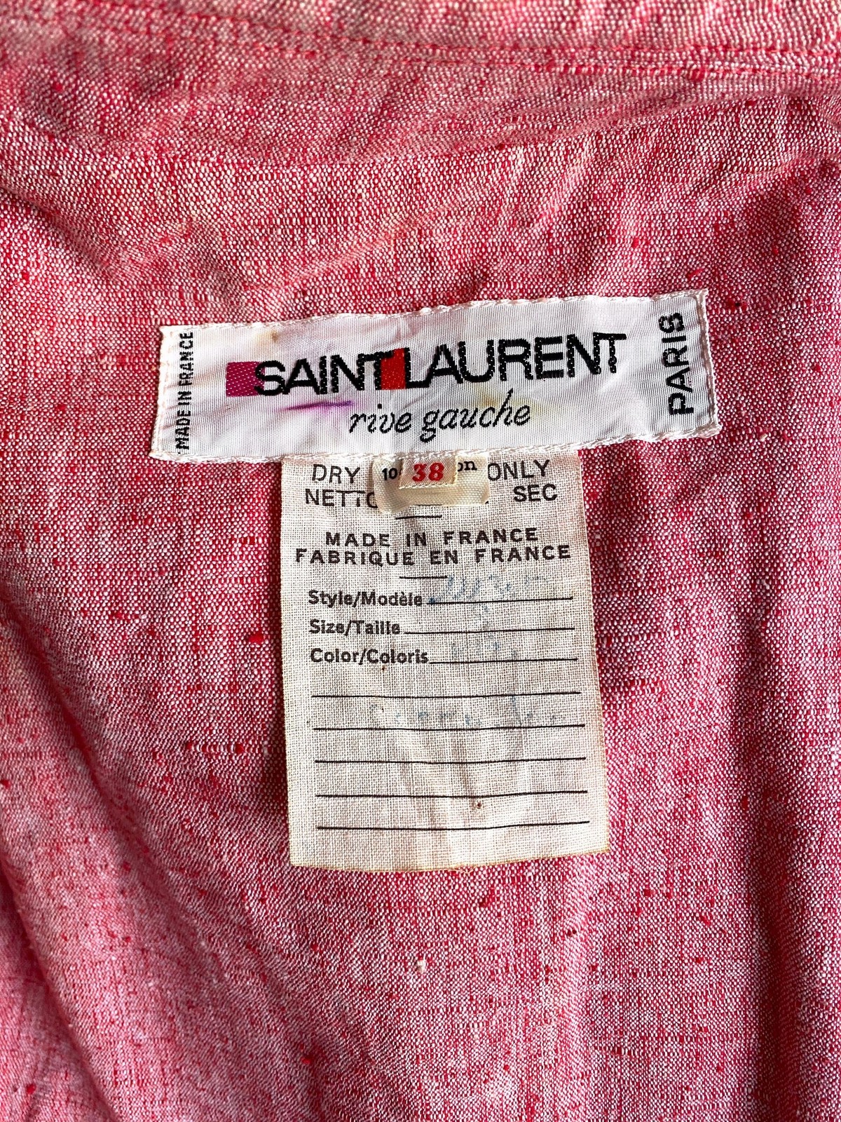 1970s Yves Saint Laurent blazer / 70s tailored linen blazer