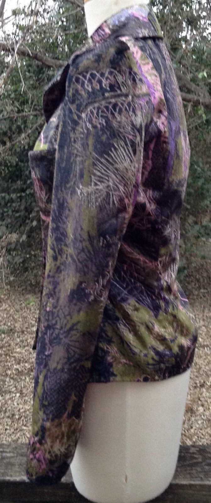 VTG Christian Lacroix Multicolor Button Jacket Sz M? Sz 36 Art Designer Y2K