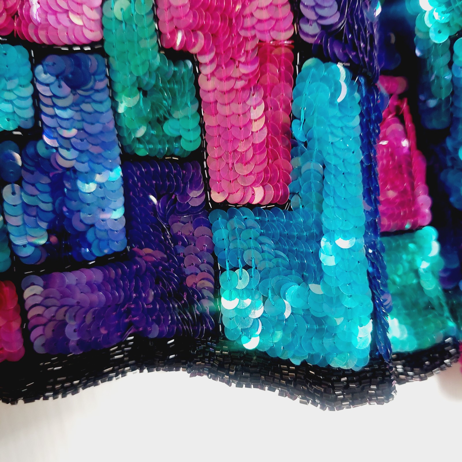 Stenay Vintage 80&rsquo;s Sequined Embellished Silk Women&rsquo;s XL Jacket Coctail Blazer