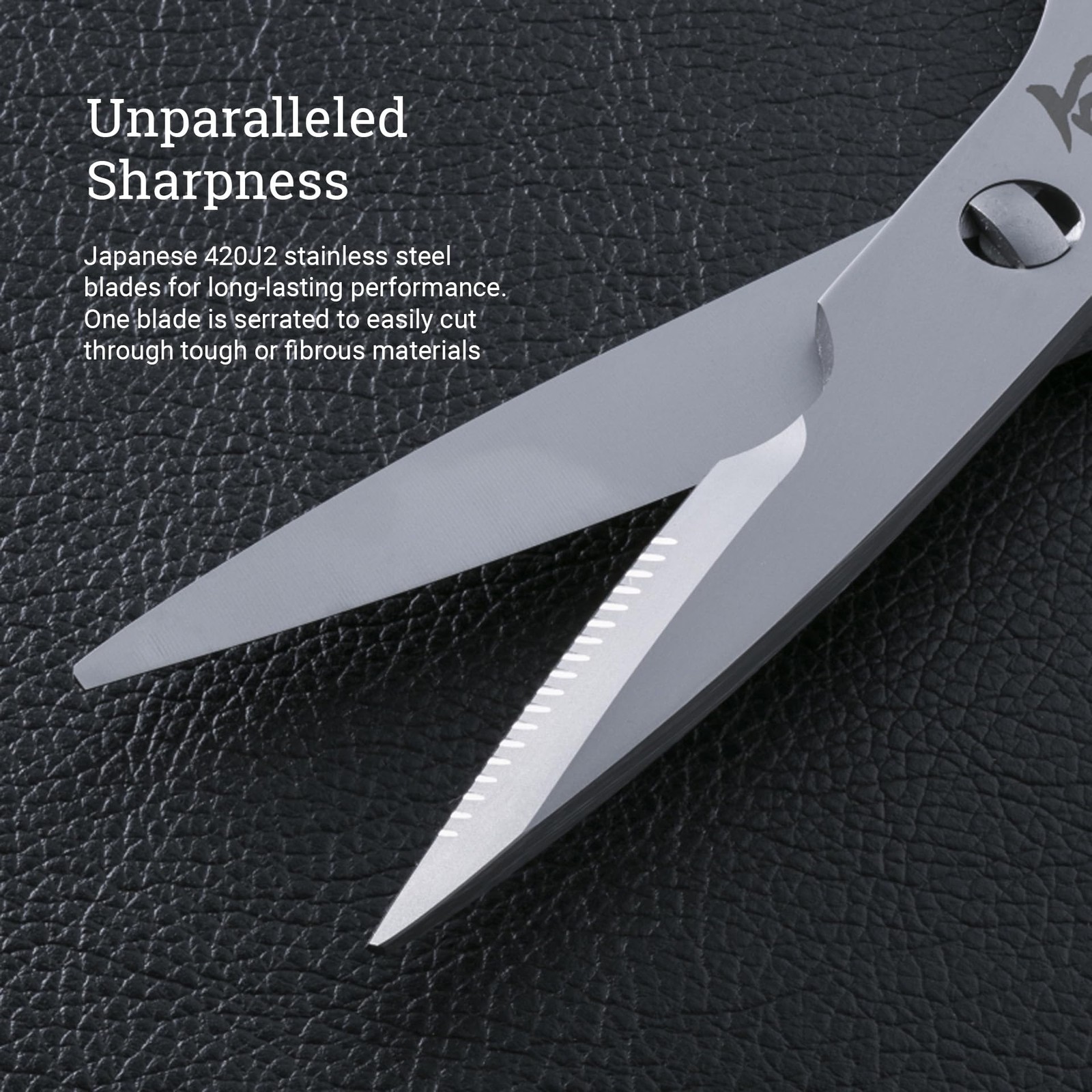Shun Kitchen Shears, 22.6 cm, Heavy Duty Cooking Scissors, Durable 420J2 Stainle