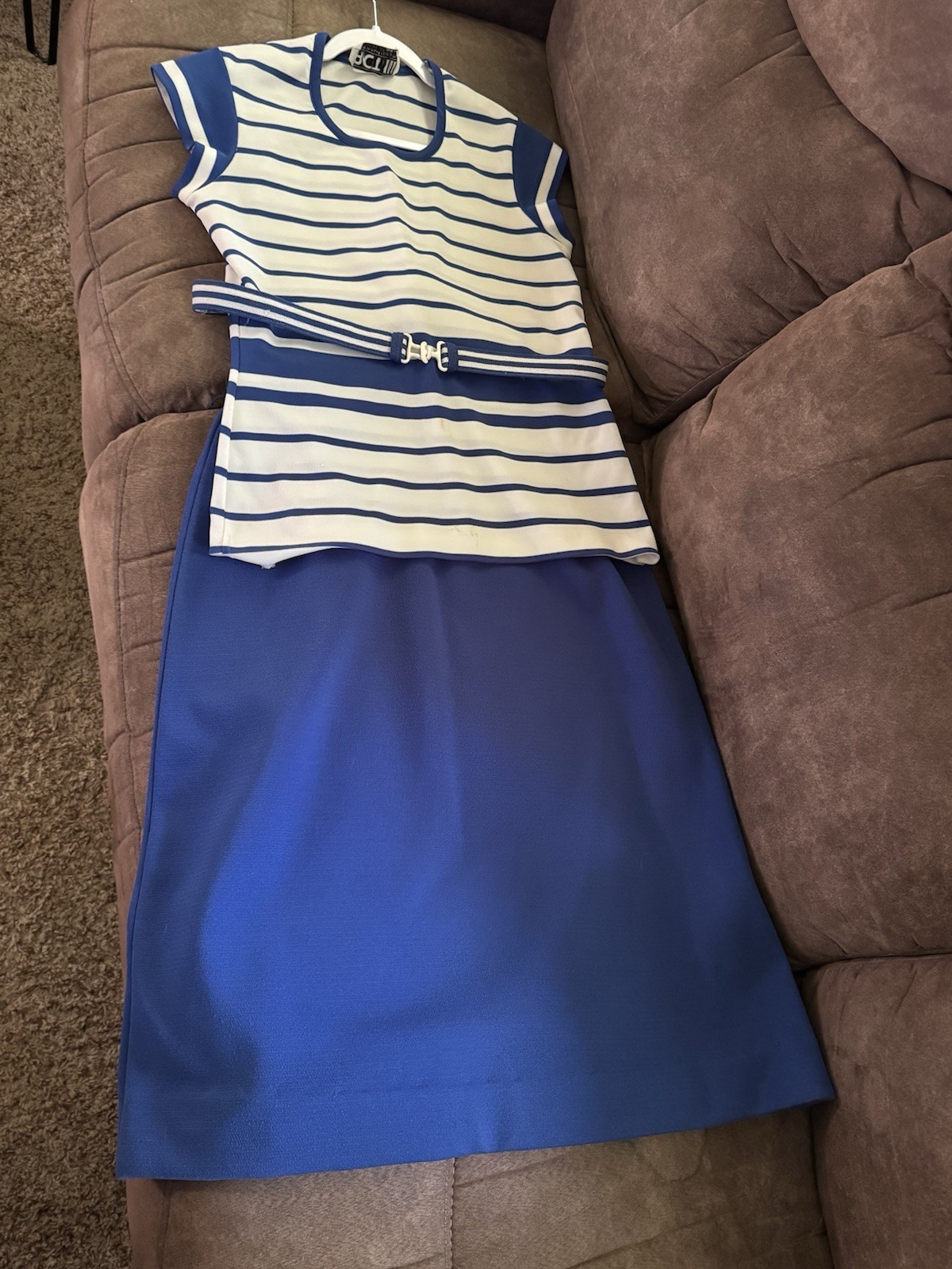 Vintage-Double Knit Skirt And Top