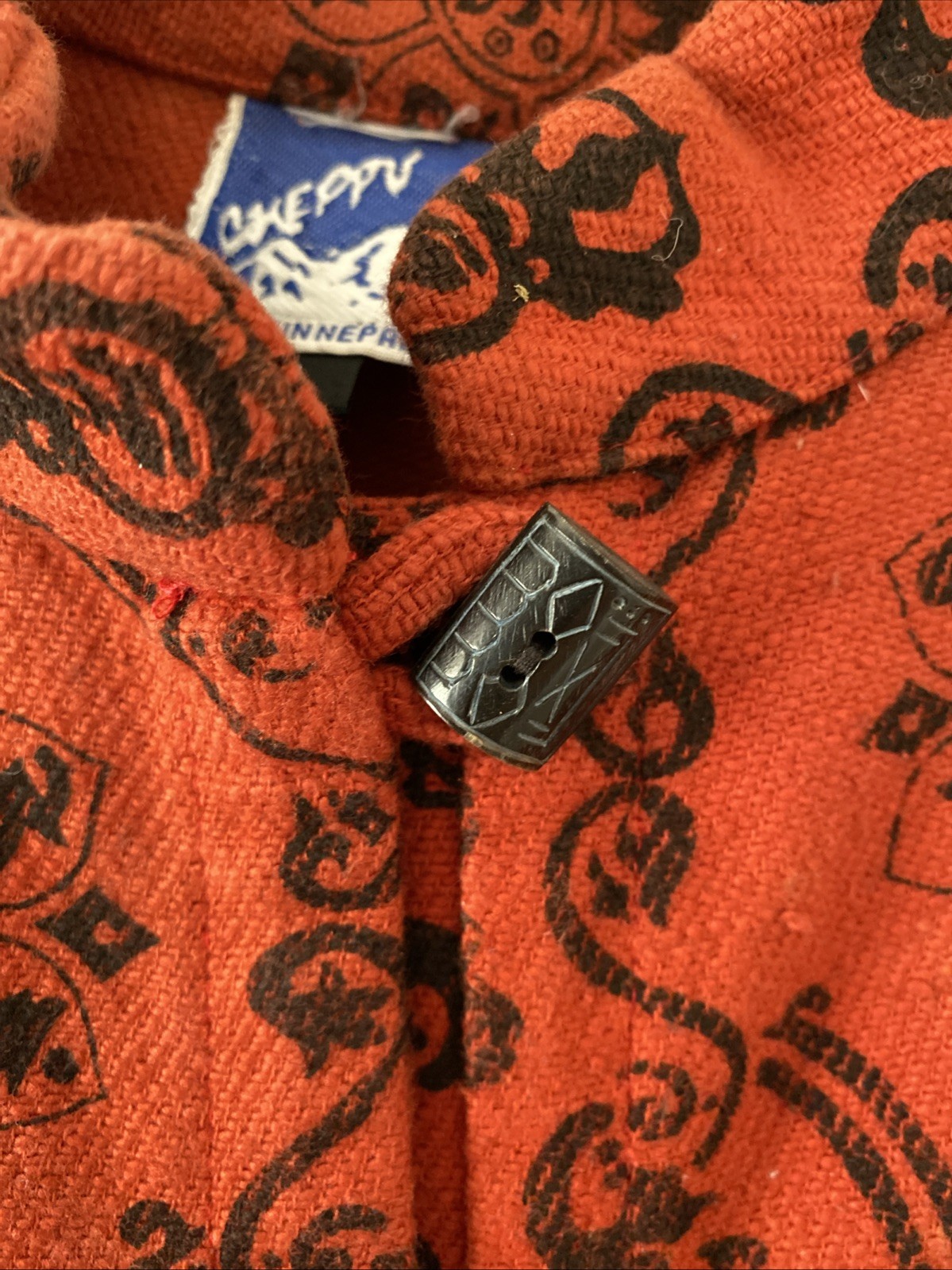 Cheppu Heavy Cotton Jacket, Size XL, Vintage Made In Nepal