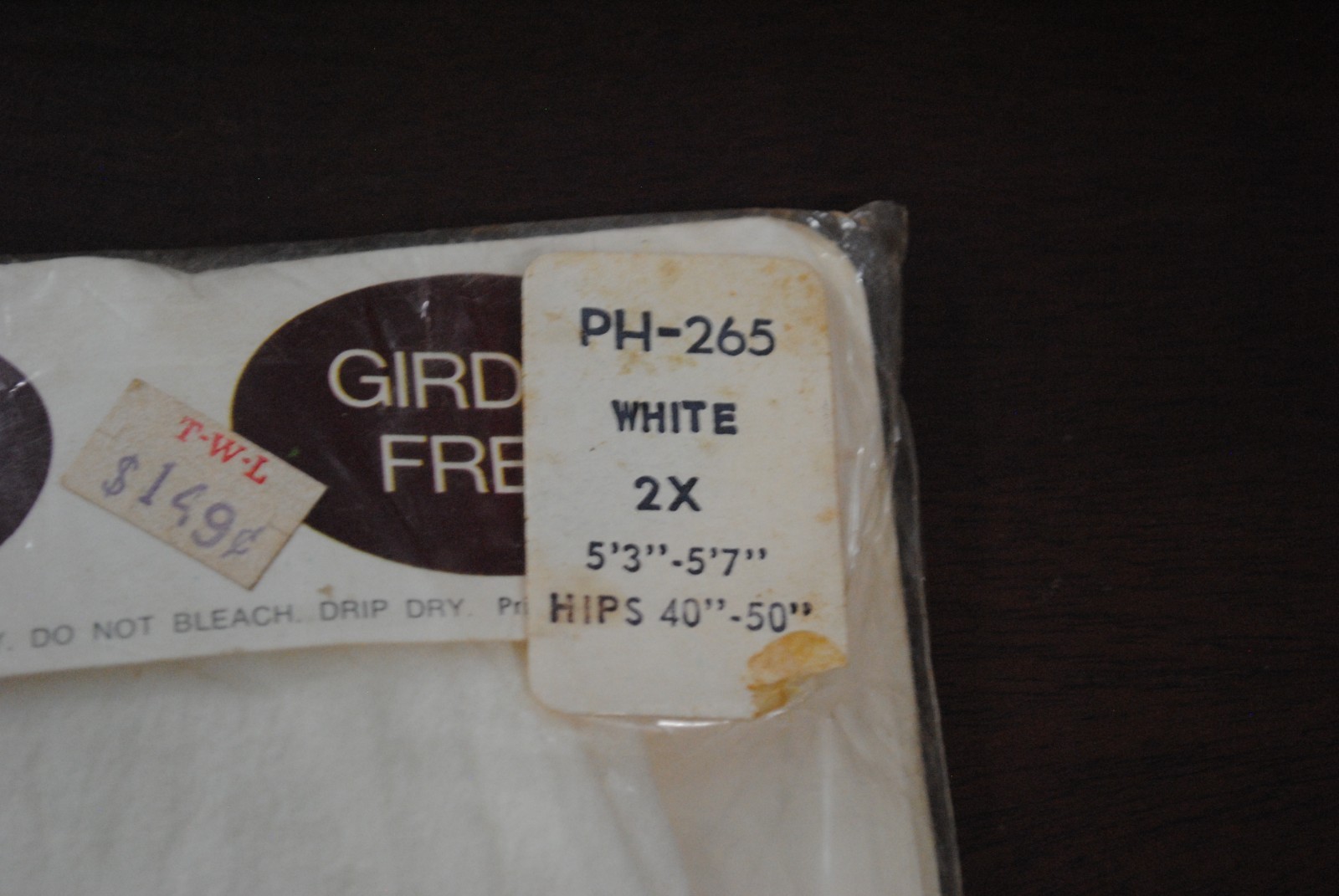 Vintage Extra Width White Panty Hose Plus Size 2X 1960s-70s Sealed NOS