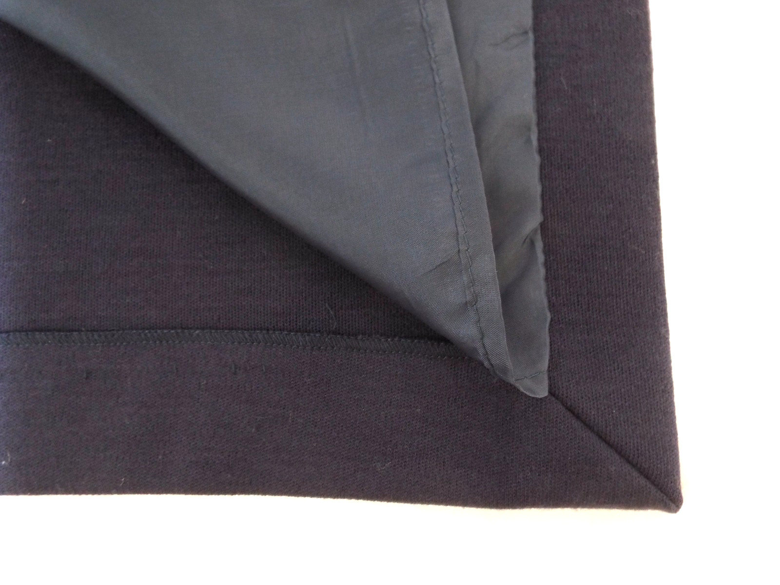 Vintage Giorgio Armani Navy Blue Wool Skirt Suit Double Breasted Blazer 44 Italy