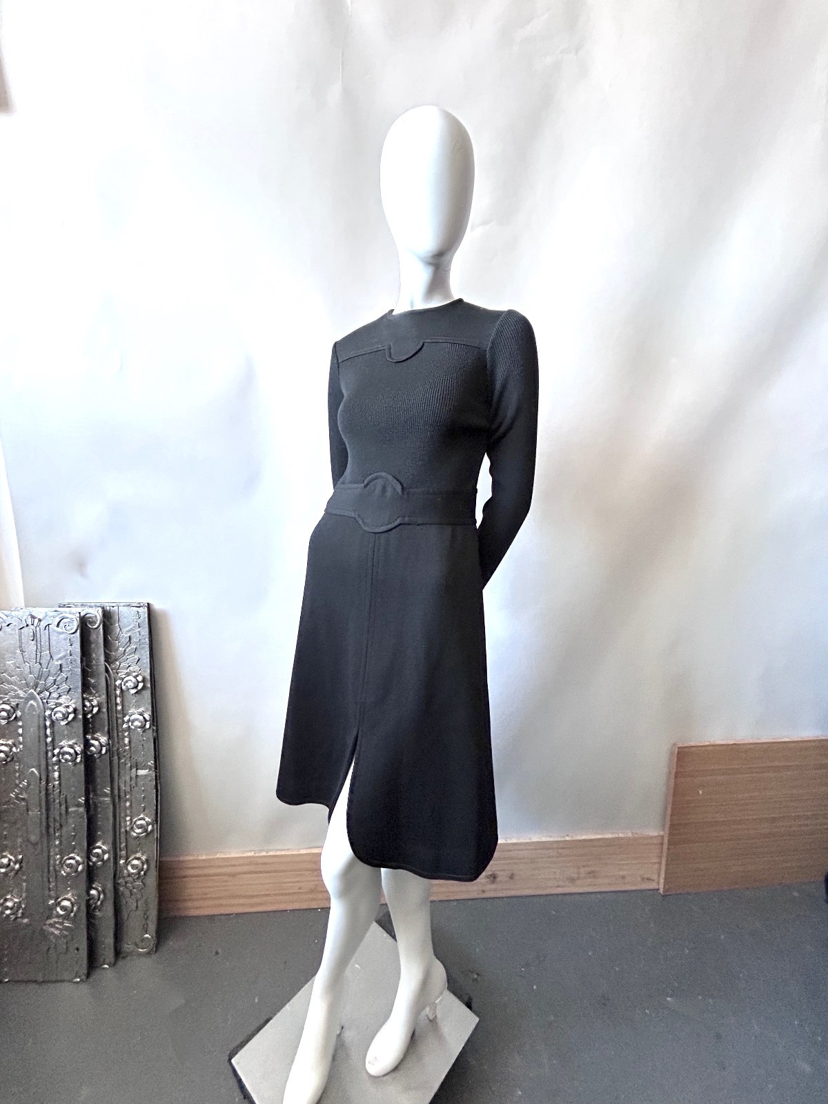 Vintage 1970s Roncelli Wool Blend Knit Dress