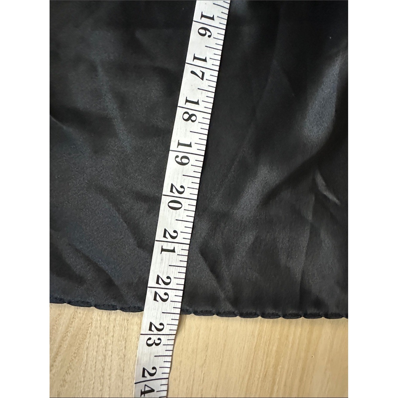 Vintage ESCAPADES Black Satin Pleated Yoke Camisole