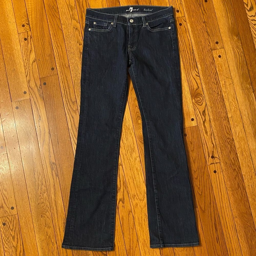 7 for all Mankind size 8 dark wash bootcut flare jeans