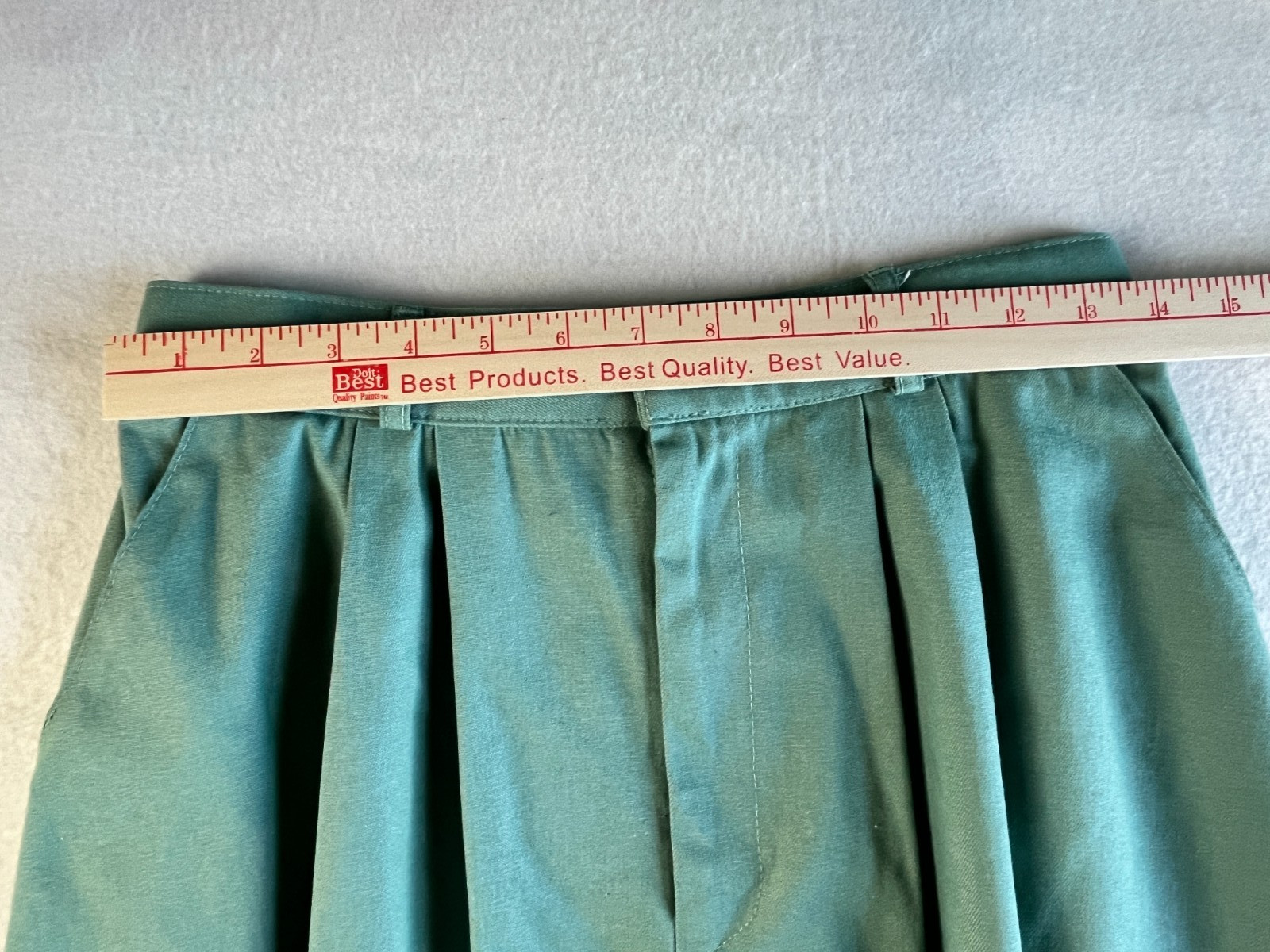 Vintage A Line Orvis Midi Skirt Womens 10 P Green Pleats Modest USA