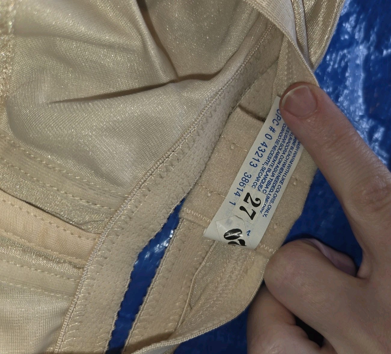 Vintage Simply Basic 38B womens classic BEIGE promo bra NEW WITH TAGS