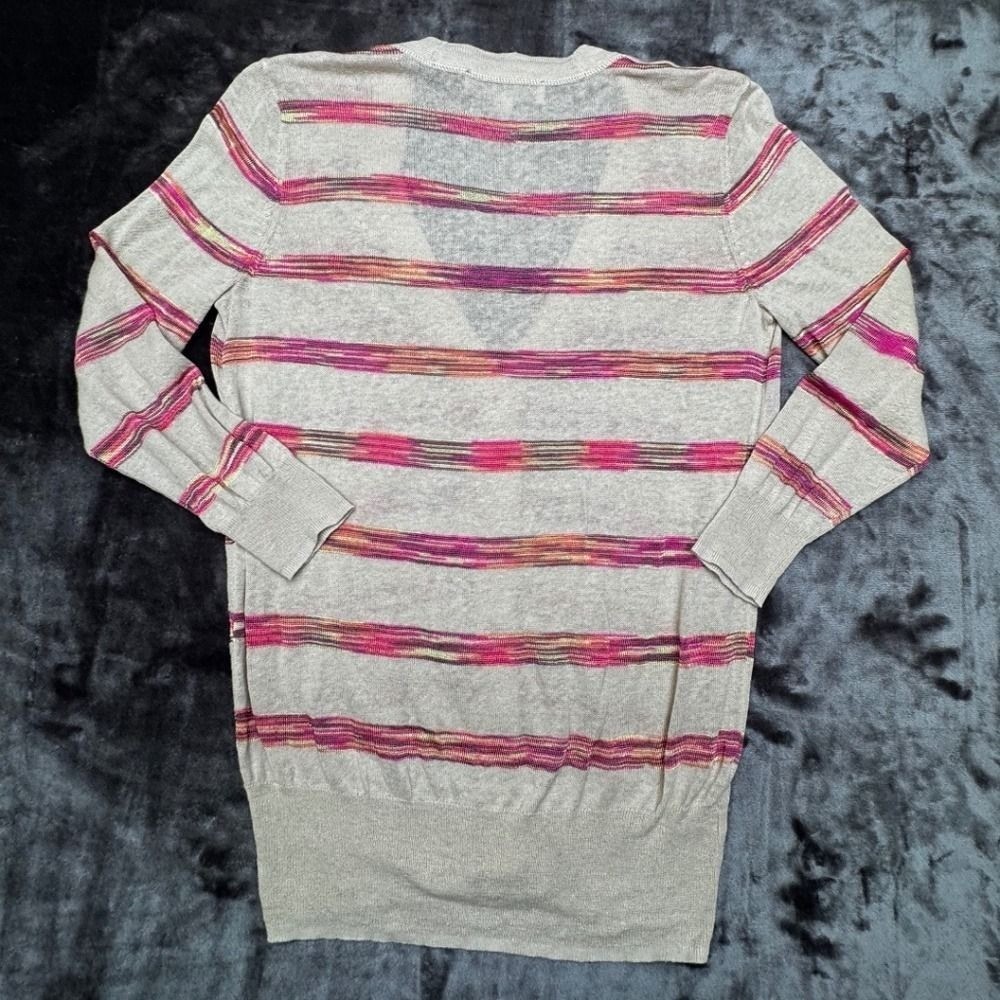 Loft retro-inspired~preppy vibe Multicolored Lightweight Cardigan