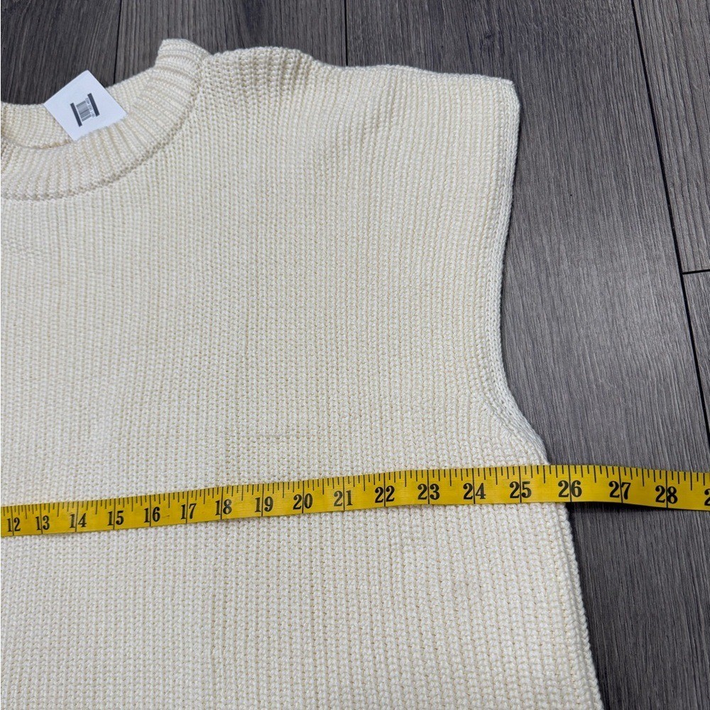 NEW Frank & Eileen Montecito Italian Sweater Vest Cream Size L