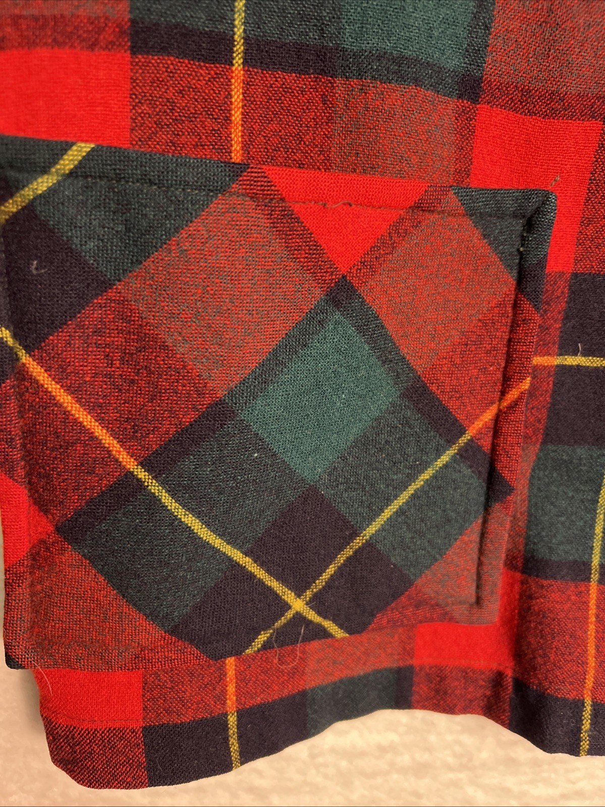 Vintage 50s Pendleton 49er Jacket Shadow Plaid Sz M Rockabilly