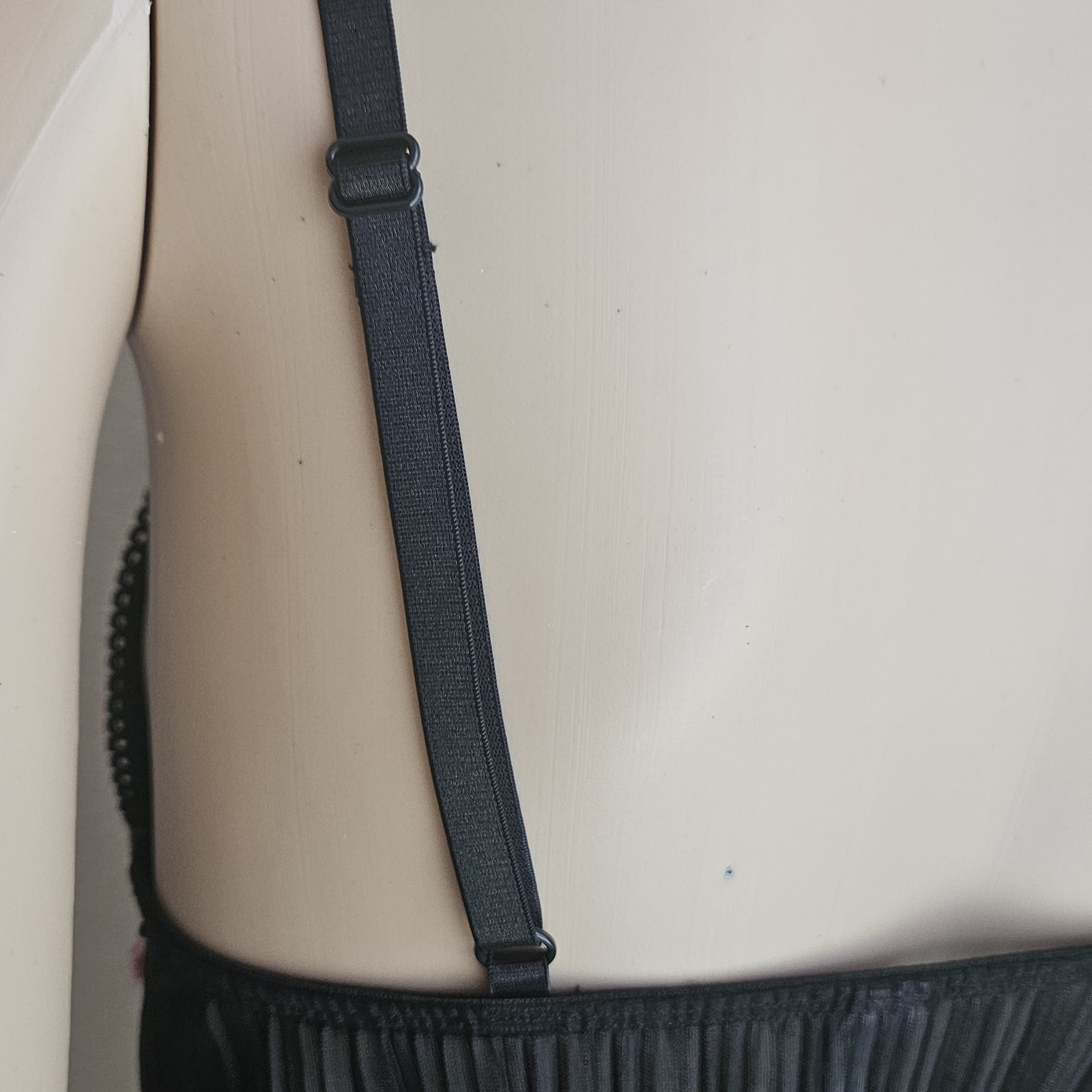 Vintage Y2K Sheer Black Cami Victoria&rsquo;s Secret Sz S