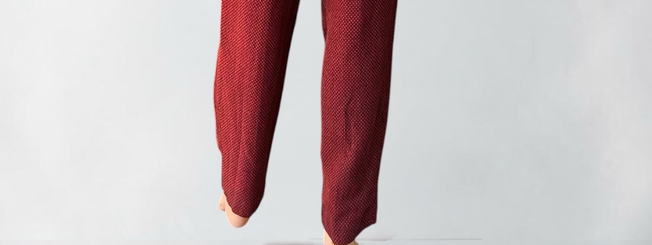 Vintage Wool Pants Suit Blended Wool Red Blazer Pleats Trousers Size 6 1990s Y2k