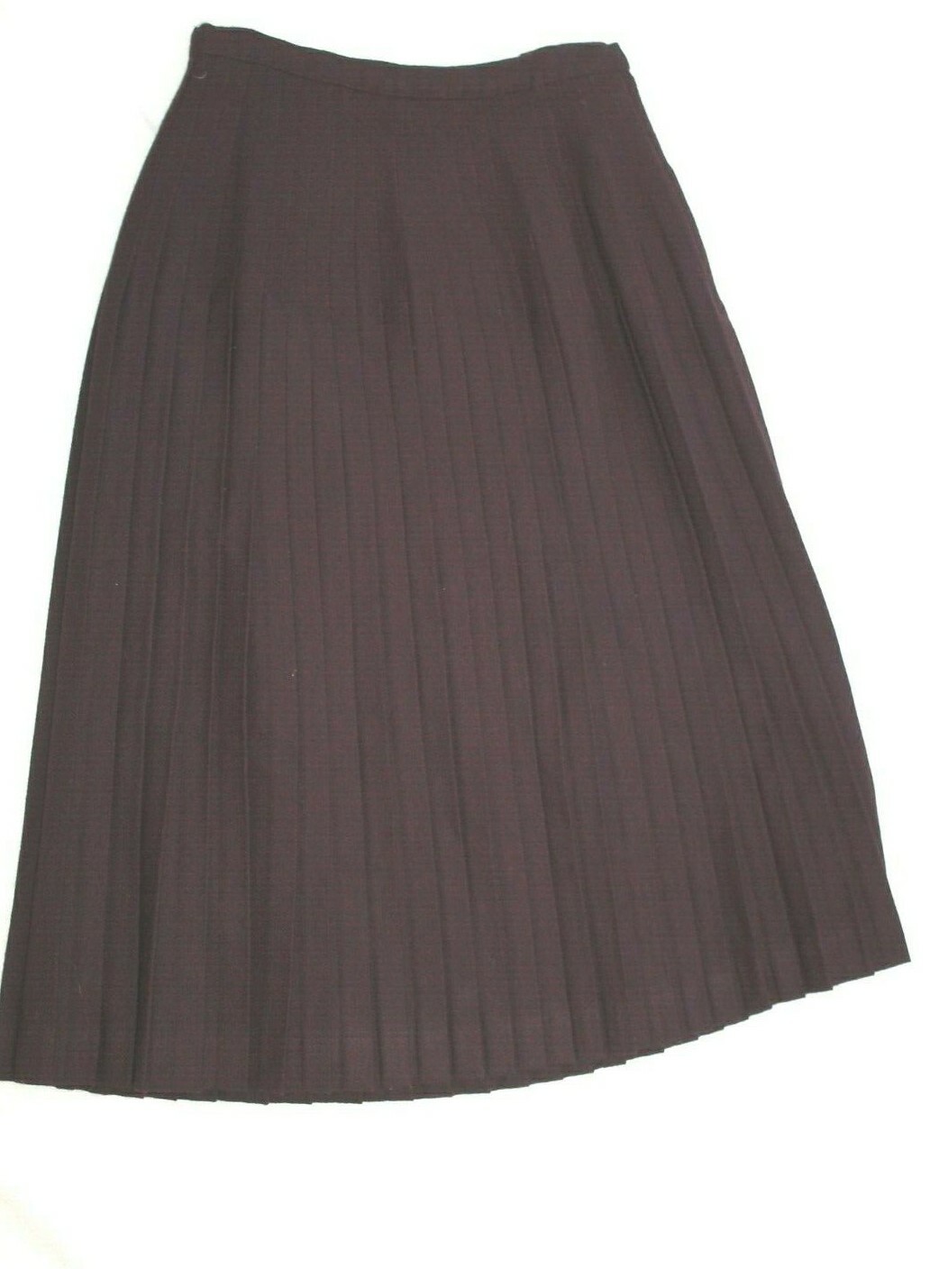 John Wanamaker Antique vtg Accordion 100% Fine Wool Skirt Sz XS / 6 25&Prime; waist