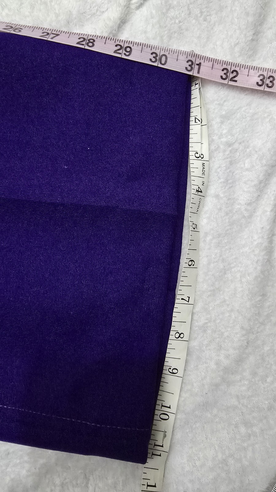 Vintage 1970s Miss Holly 100% Polyester 5 Pocket Pants, Purple, 32 Waist