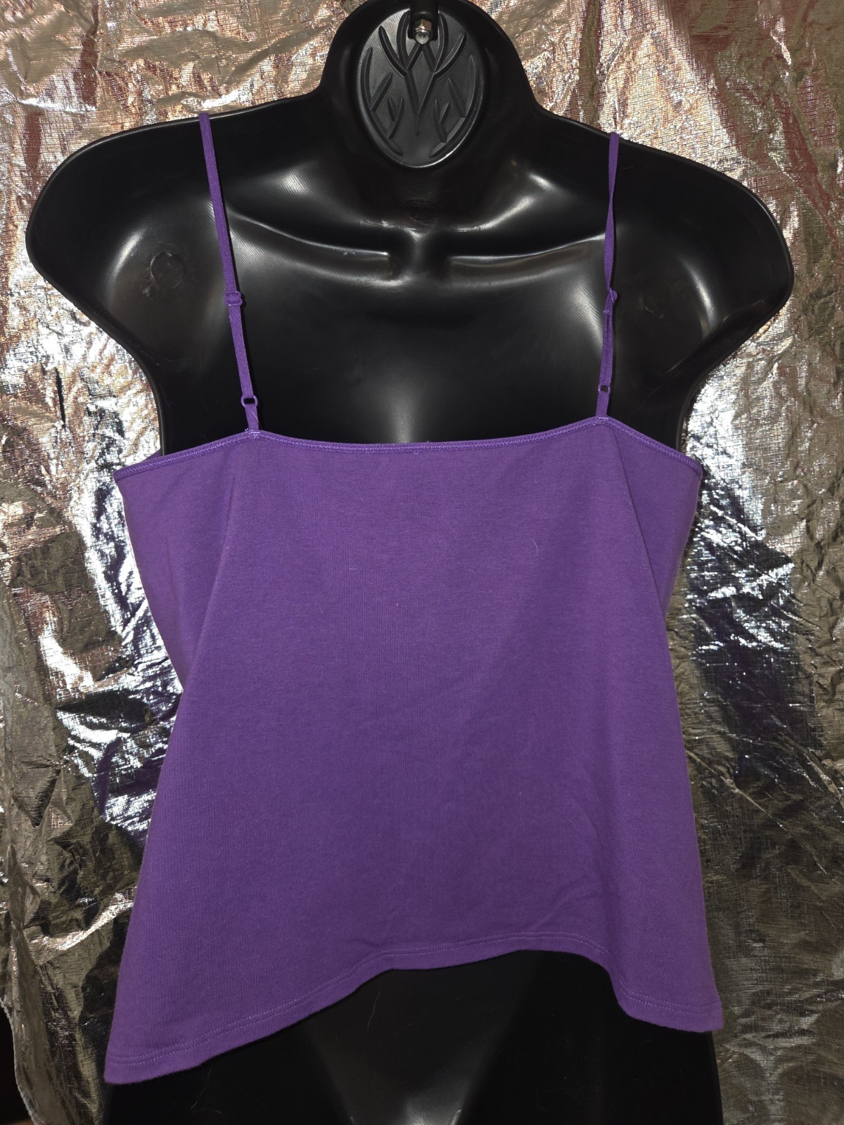 NEW Vintage Purple Victoria&rsquo;s Secret Cami Top Size Large July 2001