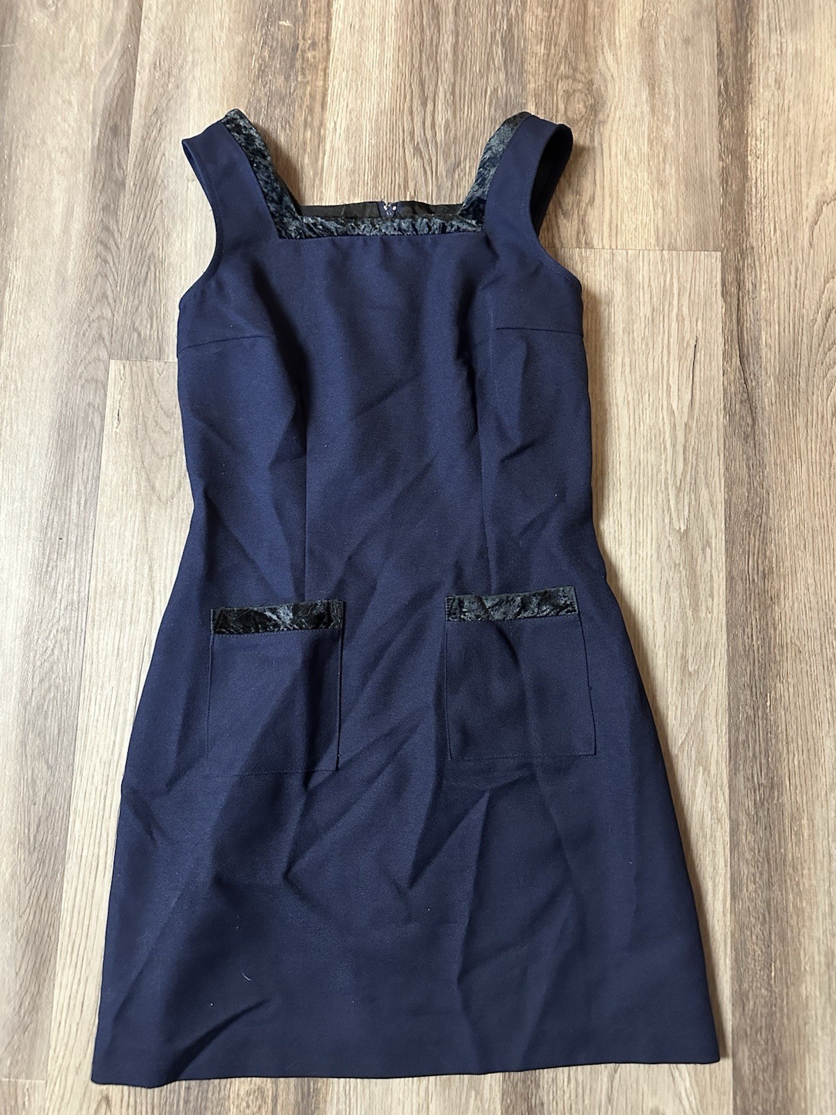 VTG 90s Byer Too Women’s Zip Up Dress with Front Pockets Made In USA Size 7