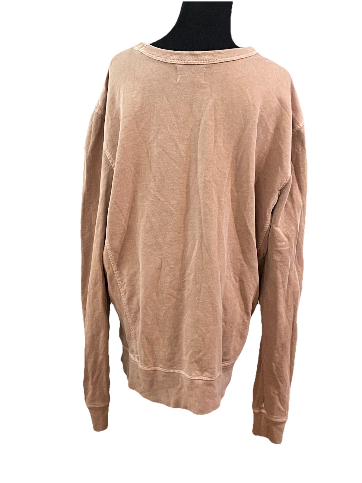 Explore Crew Neck Sweater New England L Thick Hem Stitch Hiking VTG KJP Earthy