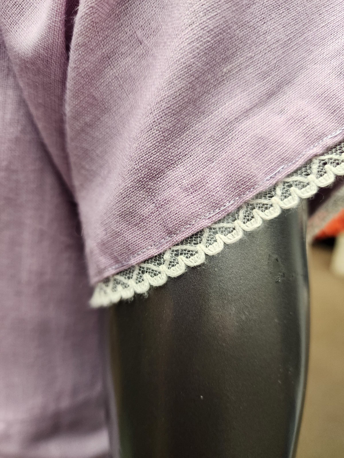 Lavender & White Cotton Day Dress Vintage Rockabilly Pin up Vintage 1940&rsquo;s