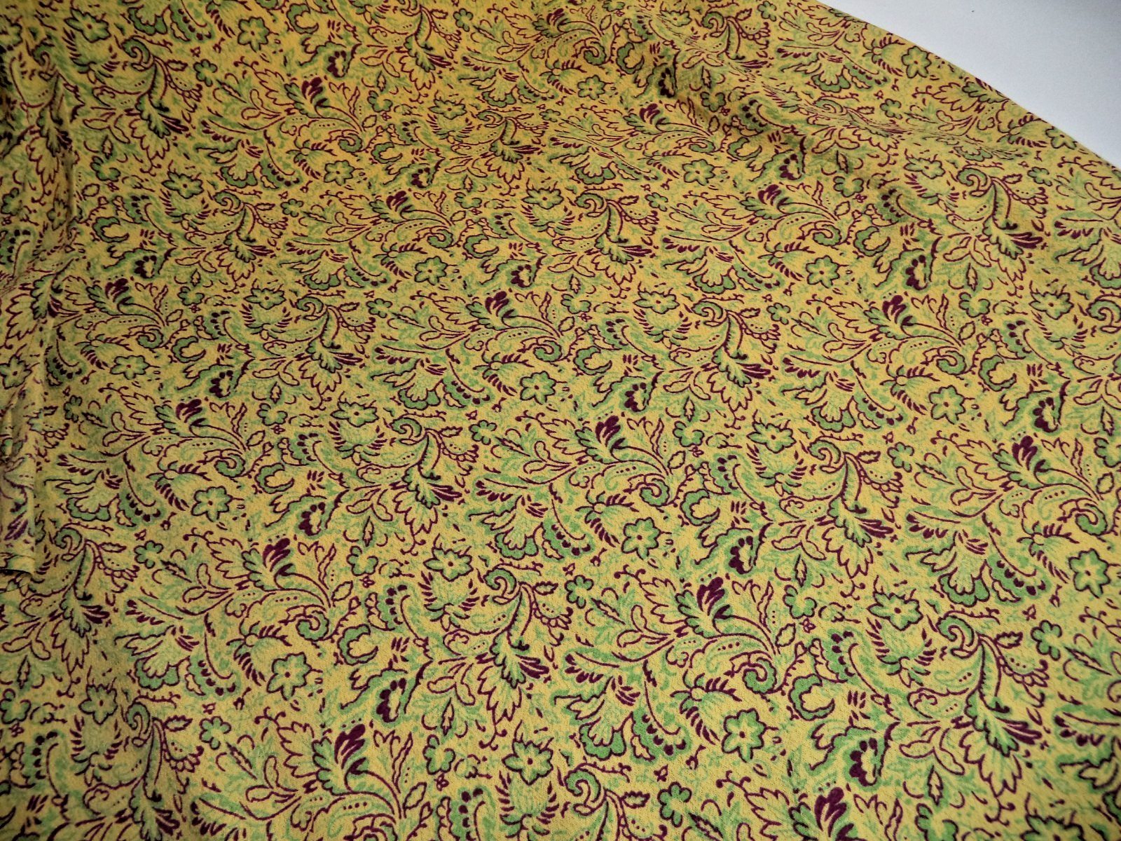 Vtg Styled – April Cornell, Rayon Midi Sundress Dress, Paisley Style Print, Sz L