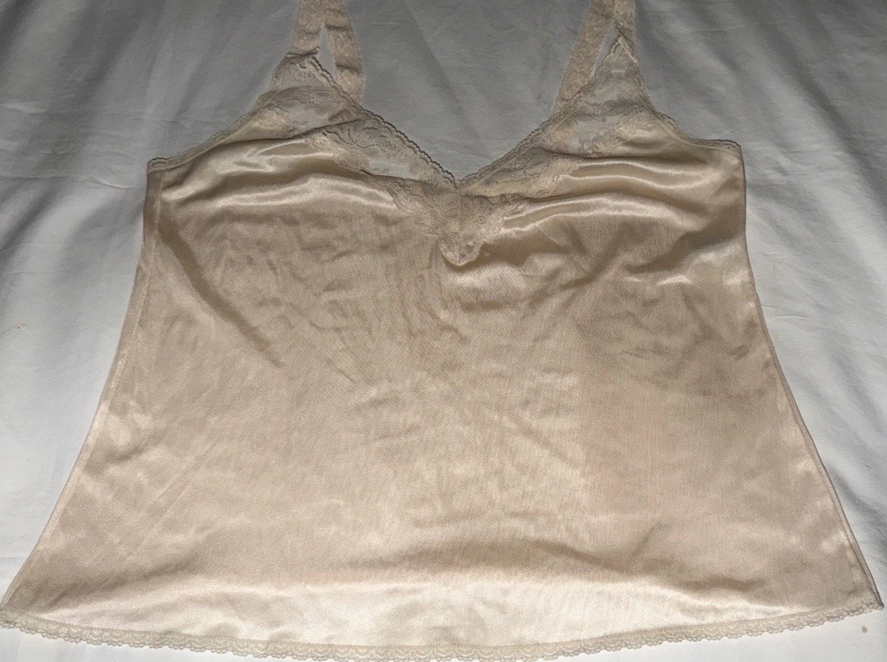 Maidenform Something Special Lace Top Camisoles, Size 40, Lot Of 2, Made in USA