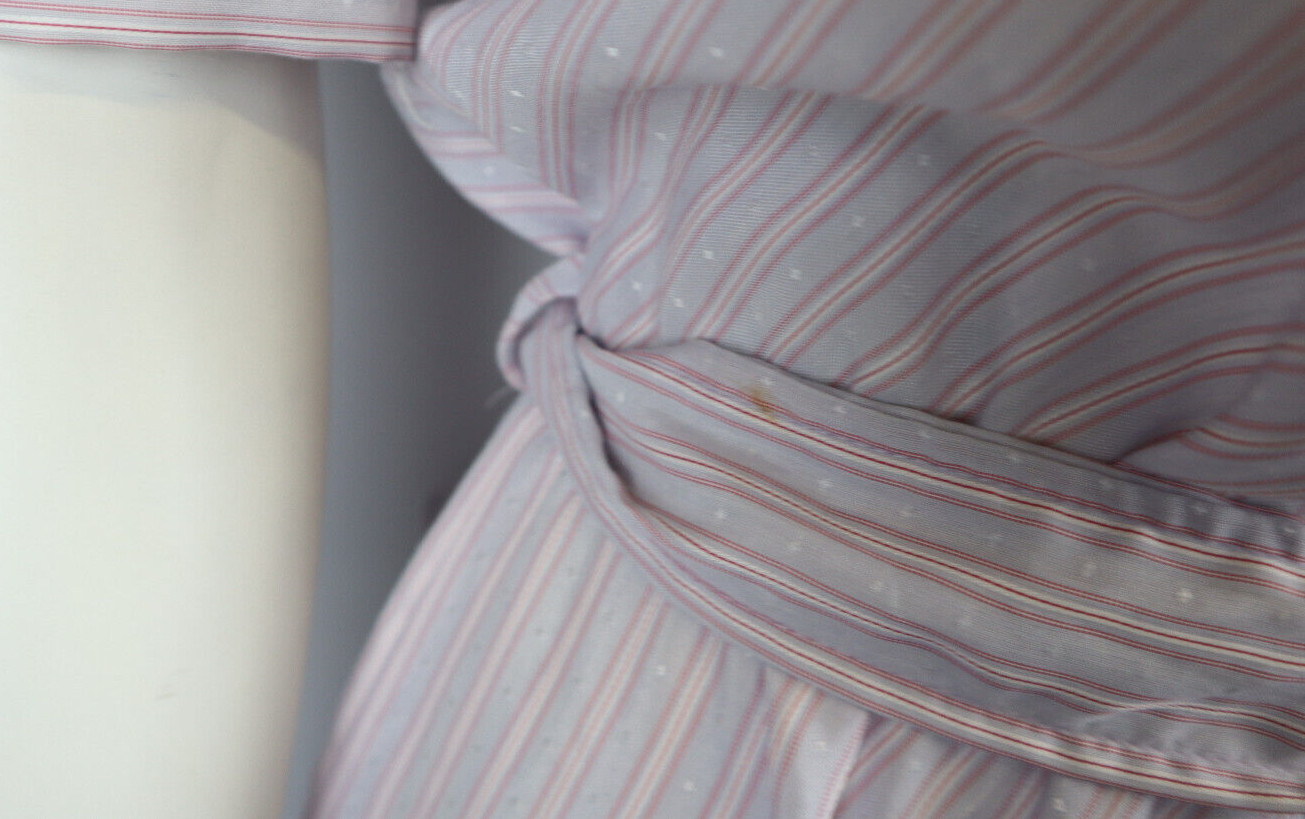 BYER TOO! Vintage 80s 90s Womens Dress Size 7 Blue Red Striped Belted
