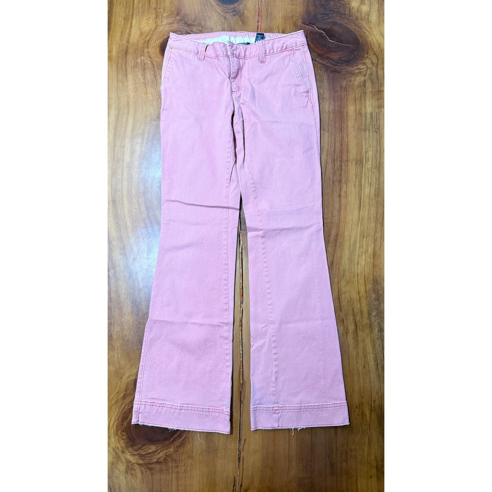 Vintage Y2K American Eagle Women&rsquo;s Chino Pants 2 Cotton Wide leg Low rise T27