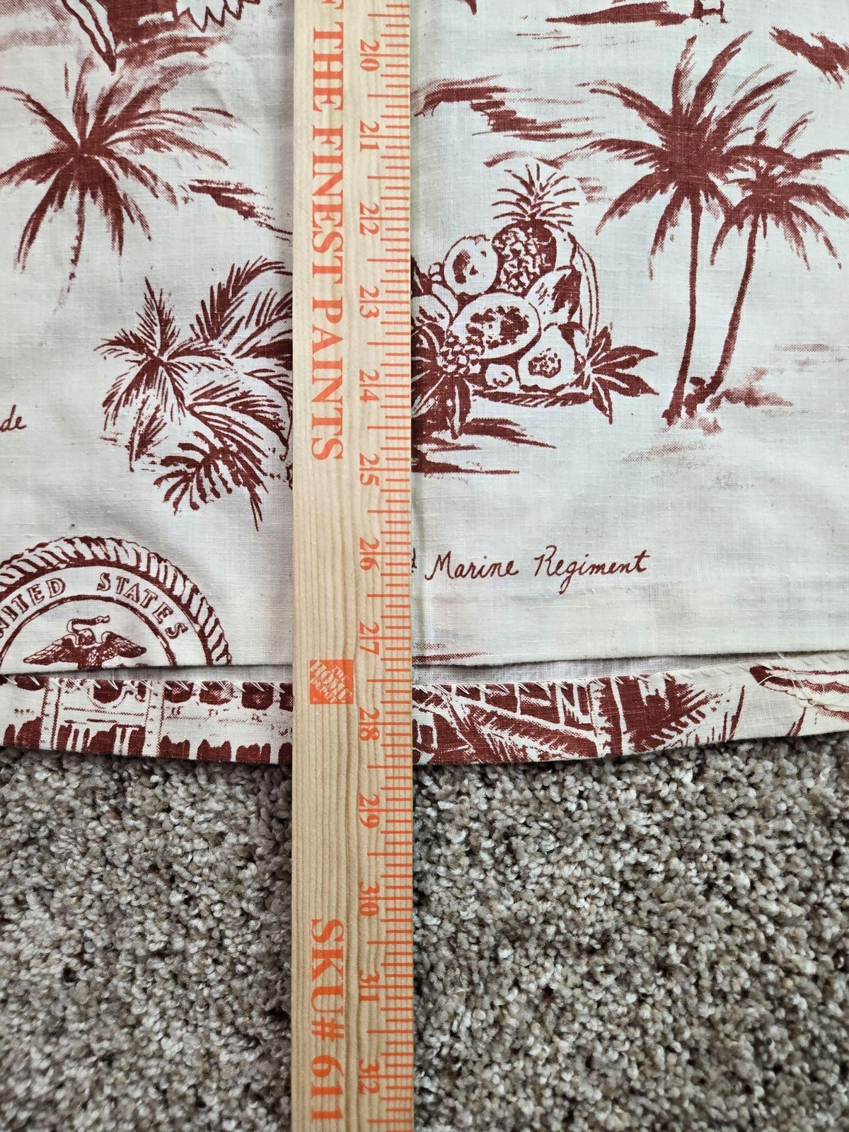 Vintage Action Sportswear Hawaiian Shirt Womens 16 USMC Zip Up Talon Zip 60s