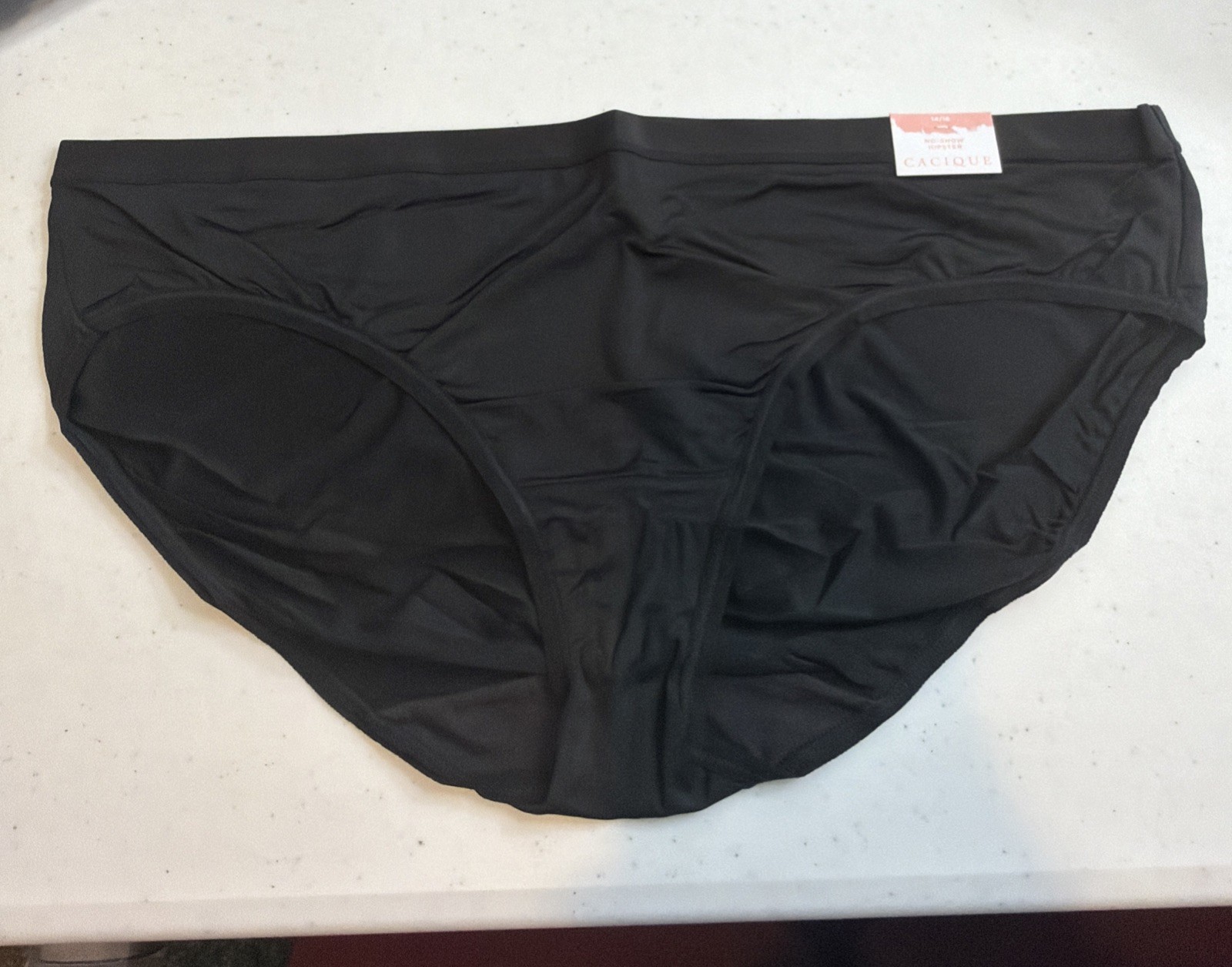 Set Of 2 Cacique Black Panty Women&rsquo;s 14/16 HIPSTER Nylon Spandex Silky NWT